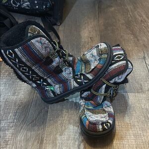 Colorful Sanuk women’s booties